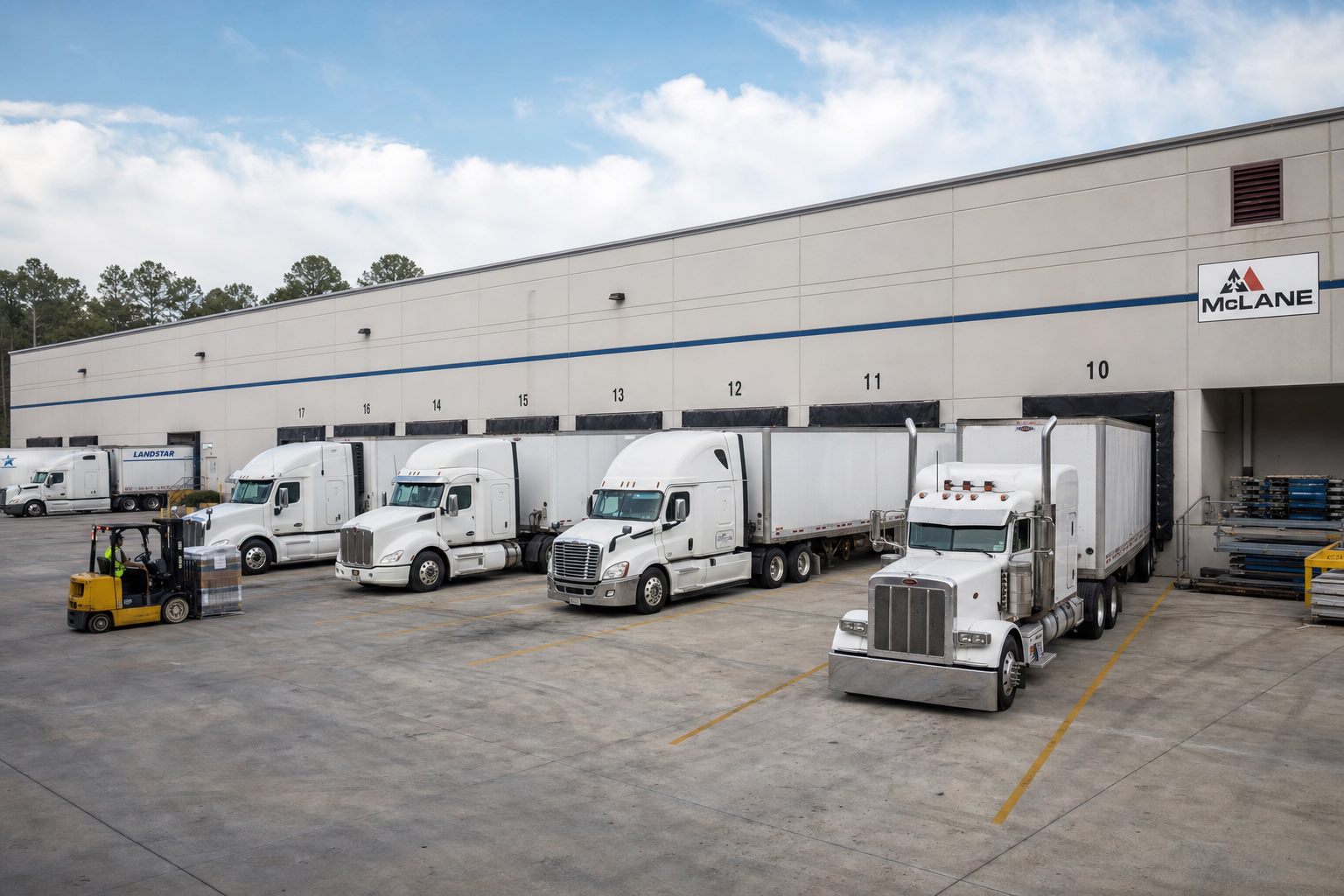 Distribution warehouse loading docks